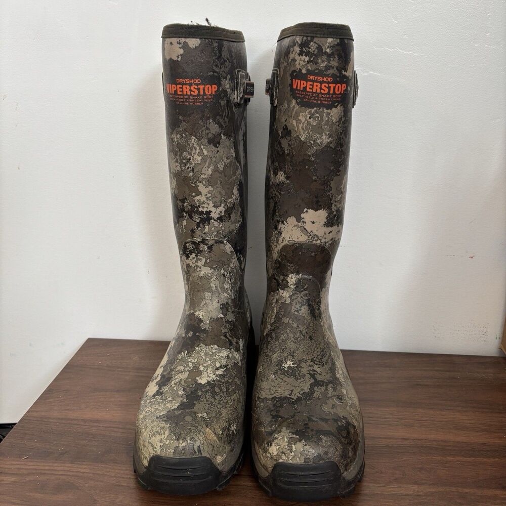 DRYSHOD Viperstop Boots Mens 16 Waterproof Camouflage Hiking Workwear 4 Stretch